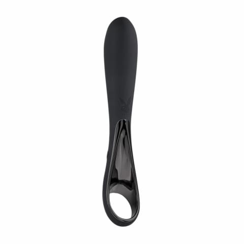 ⁨Evolved Ollo Black/Silver - Wibrujący model z ergonomicznym uchwytem⁩ w sklepie Wasserman.eu