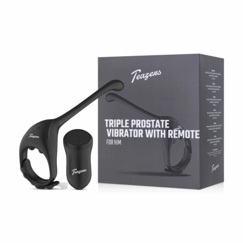 ⁨Teazers Triple Prostate Model z Pilotem - Regulowany System Wibracji⁩ w sklepie Wasserman.eu