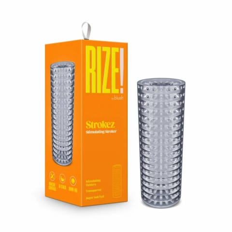 ⁨Rize Strokez Transparentna Elastyczna Maszyna Intymna Sleeve Clear⁩ w sklepie Wasserman.eu