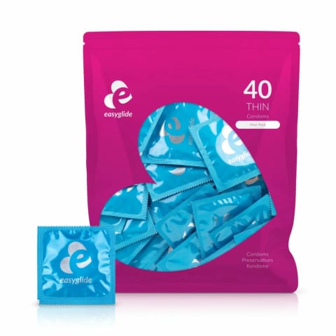 ⁨EasyGlide Ultra Cienkie Prezerwatywy Anatomiczne 40 sztuk⁩ w sklepie Wasserman.eu