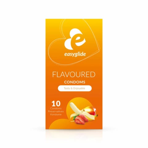 EasyGlide Prezerwatywy Owocowe 10 szt. Anatomiczny Kształt Smakowe w sklepie Wasserman.eu