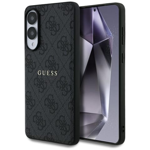 ⁨Etui Guess 4G Ring Classic Logo MagSafe  Samsung Galaxy S25 Edge czarny⁩ w sklepie Wasserman.eu
