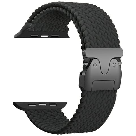 ⁨Pasek Beline Woven Nylon Parachute do    Apple Watch 42/44/45/49mm czarny⁩ w sklepie Wasserman.eu