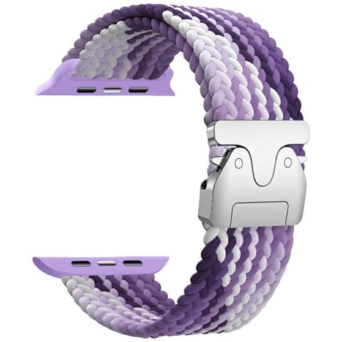 ⁨Pasek Beline Woven Nylon Parachute do    Apple Watch 38/40/41mm fioletowy⁩ w sklepie Wasserman.eu