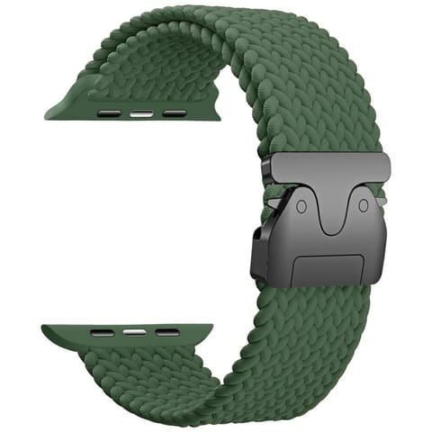 ⁨Pasek Beline Woven Nylon Parachute do    Apple Watch 38/40/41mm oliwkowy⁩ w sklepie Wasserman.eu