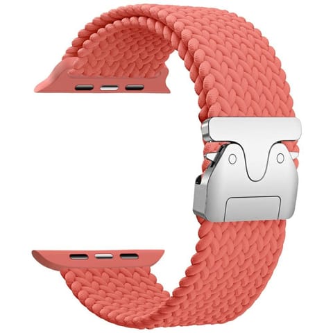 ⁨Pasek Beline Woven Nylon Parachute do    Apple Watch 42/44/45/49mm różany czerwony⁩ w sklepie Wasserman.eu