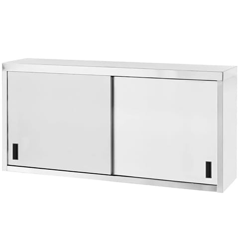 ⁨Szafka wisząca ścienna stalowa do kuchni z drzwiami suwanymi 120x60x40cm - Hendi 811214⁩ w sklepie Wasserman.eu