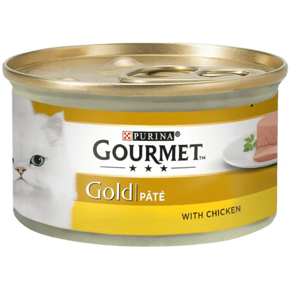 ⁨Purina Nestle Gourmet Gold - salmon and chicken - wet cat food -85 g⁩ at Wasserman.eu