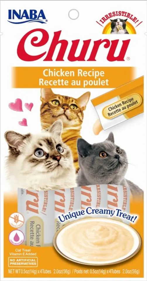 ⁨INABA Churu Chicken - cat treats - 4x14 g⁩ at Wasserman.eu