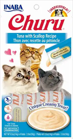 ⁨INABA Churu Tuna with scallops - cat treats - 4x14 g⁩ at Wasserman.eu