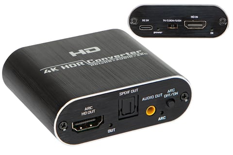 ⁨Konwerter ekstraktor TOSLINK HDMI do HDMI+audio z zasilaczem⁩ w sklepie Wasserman.eu