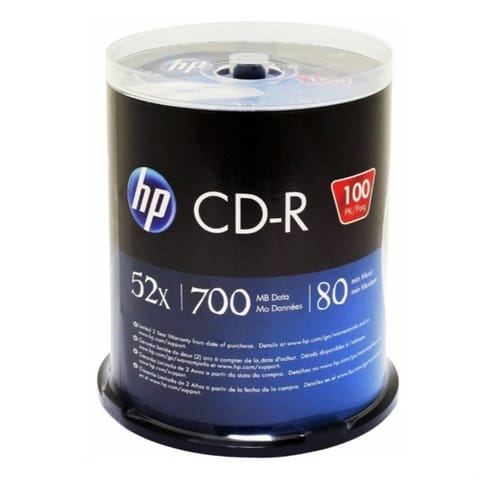 ⁨HP CD-R 700MB 52X CAKE*100⁩ w sklepie Wasserman.eu
