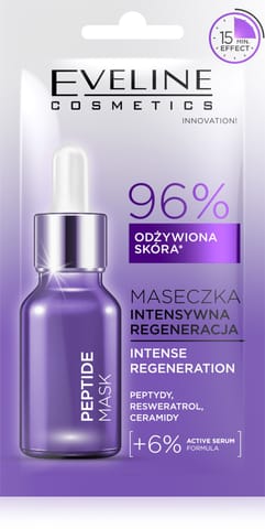 ⁨EVELINE Maska do twarzy Intensywna Regeneracja - Peptide 8 ml⁩ w sklepie Wasserman.eu