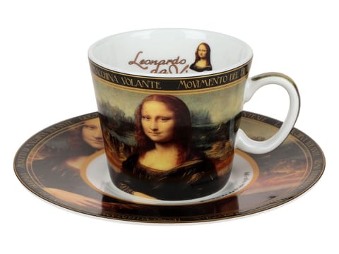 ⁨Filiżanka espresso -  L. da Vinci, Mona Lisa (CARMANI)⁩ w sklepie Wasserman.eu