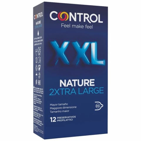 ⁨Control Nature XXL prezerwatywy anatomiczne 12 szt. extra duży rozmiar⁩ w sklepie Wasserman.eu