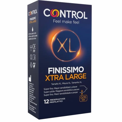 ⁨Control Finissimo XL 12 szt. ultracienkie prezerwatywy 57 mm⁩ w sklepie Wasserman.eu