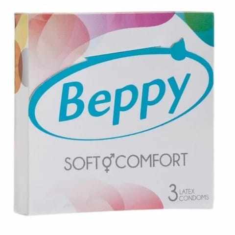 ⁨Beppy Comfort Natural - prezerwatywy 3 sztuki, duży rozmiar, lateks⁩ w sklepie Wasserman.eu