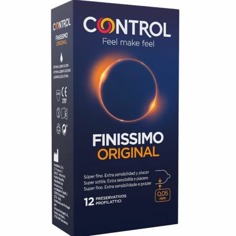 ⁨Control Finissimo prezerwatywy ultra cienkie 12 sztuk lateksowe⁩ w sklepie Wasserman.eu