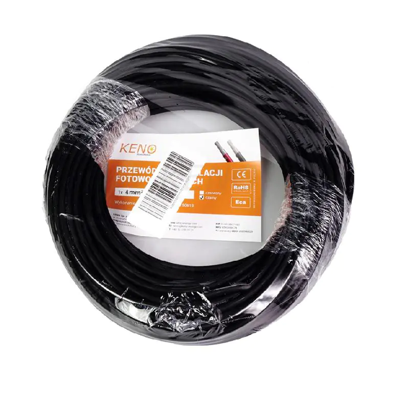 Kabel solarny 4 mm /czarny / odcinek 50 m w sklepie Wasserman.eu
