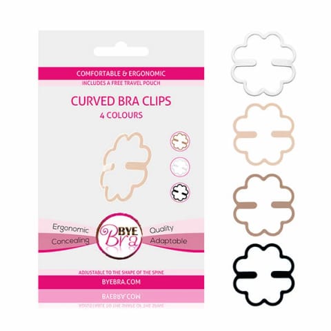⁨Bye Bra Zaciski do Biustonosza 4 kolory ergonomiczne klipsy⁩ w sklepie Wasserman.eu