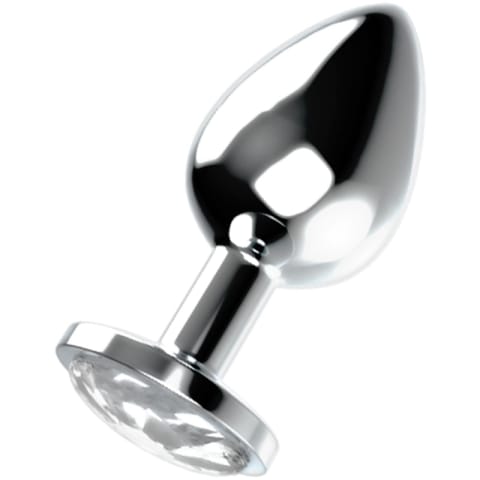 ⁨OHMAMA Korek aluminiowy z kryształem L, 4x9cm, elegancki design⁩ w sklepie Wasserman.eu