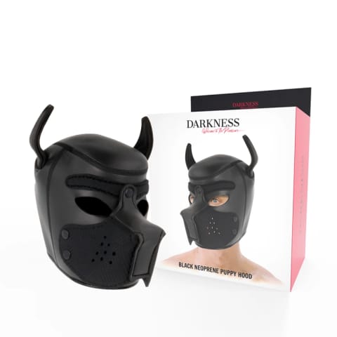 ⁨Darkness maska neoprenowa dla psa z odpinanym pyskiem L czarna⁩ w sklepie Wasserman.eu