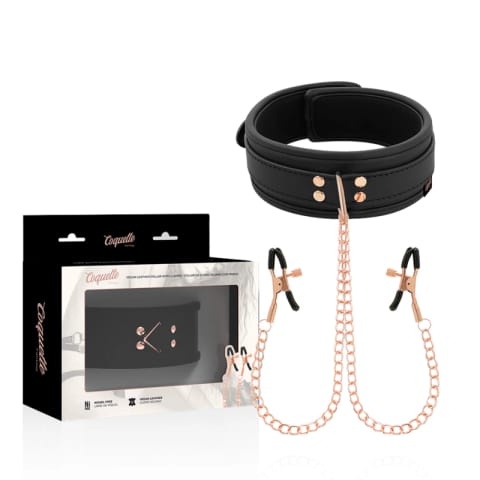 ⁨Coquette Chic Desire Fantasy naszyjnik z zaciskami, neopren, łańcuszki⁩ w sklepie Wasserman.eu
