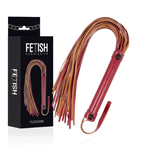 ⁨Fetish Submissive Dark Room bicz z wegańskiej skory 28cm czarny⁩ w sklepie Wasserman.eu