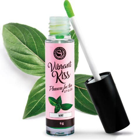 ⁨Secret Play Vibrant Kiss błyszczyk miętowy, jadalny, 6g⁩ w sklepie Wasserman.eu