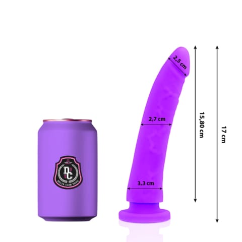 ⁨DeltaClub Model Liliowy - Anatomiczny silikonowy przyrząd intymny 17 cm⁩ w sklepie Wasserman.eu