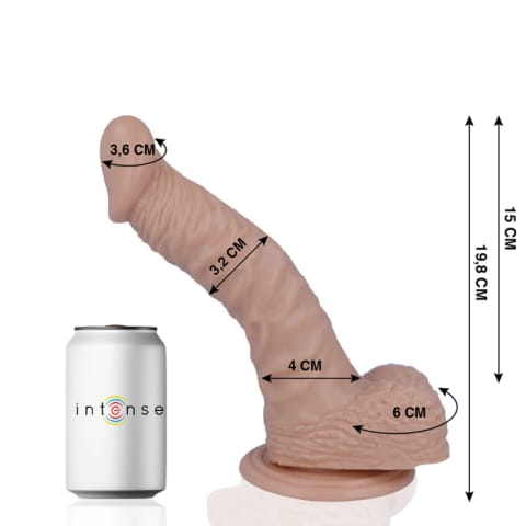 ⁨Mr Intense Model 18 - anatomiczny model z przyssawką 19,8 cm naturalny⁩ w sklepie Wasserman.eu