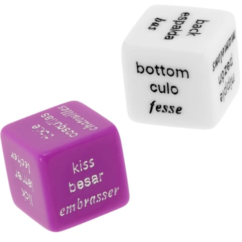 ⁨COVERME Gra w Kości dla Par ES/FR/EN z satynowym etui 2cm⁩ w sklepie Wasserman.eu