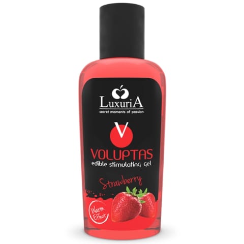 ⁨Intimateline Luxuria Voluptas żel masażowy truskawkowy 100 ml rozgrzewający⁩ w sklepie Wasserman.eu