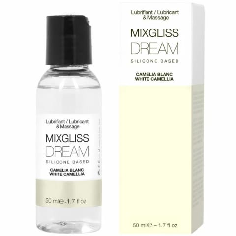 ⁨Mixgliss Dream White Camelia silikonowy lubrykant 50 ml francuski⁩ w sklepie Wasserman.eu