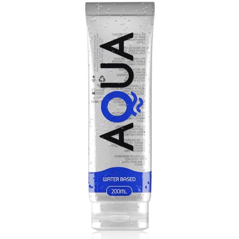 ⁨AQUA Quality Lubrykant na bazie wody 200ml - bezbarwny, neutralny⁩ w sklepie Wasserman.eu