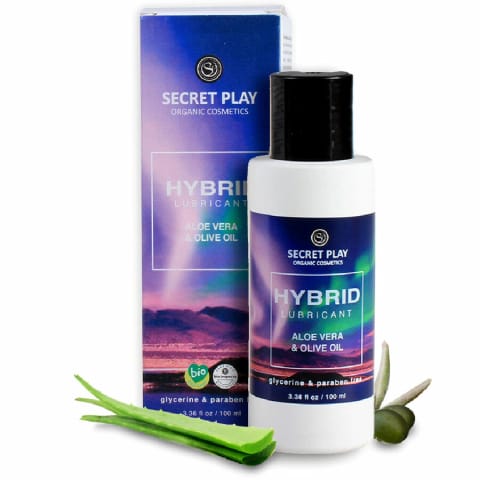 ⁨Secret Play Hybrydowy Lubrykant Organiczny 100 ml, aloes i oliwka⁩ w sklepie Wasserman.eu