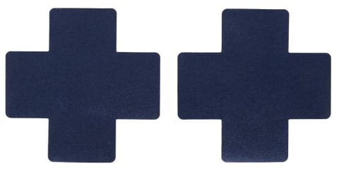⁨Abierta Fina ADV24 ozdobne naklejki na ciało ciemnoniebieskie 8x8 cm⁩ w sklepie Wasserman.eu