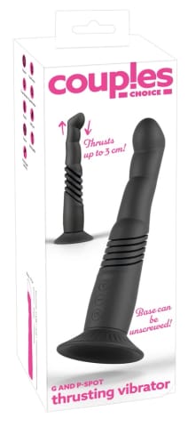 ⁨Couples Choice G i P-Spot Fing System z ruchem posuwistym, silikonowy 23-26 cm⁩ w sklepie Wasserman.eu