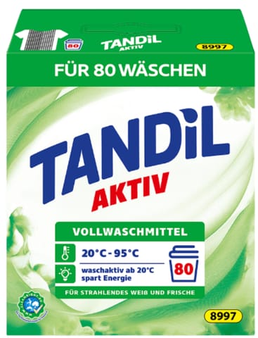 ⁨Tandil Aktiv Proszek do Tkanin Białych 80 prań⁩ w sklepie Wasserman.eu