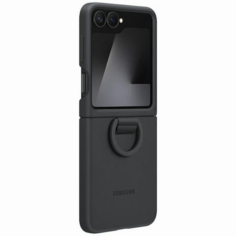 ⁨Etui Samsung Silicone Case do Galaxy Z   Flip7 FE / Z Flip6 czarny⁩ w sklepie Wasserman.eu