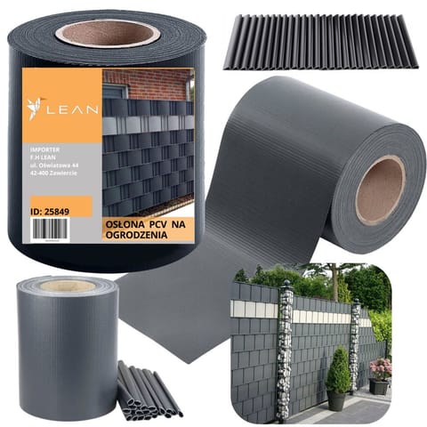 ⁨Taśma Ogrodzeniowa Ochrona UV 20 Klipsów Szara 450 g/m² 19x35m⁩ w sklepie Wasserman.eu