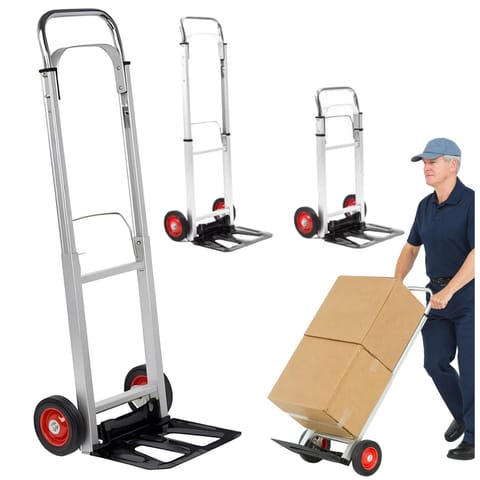 ⁨Wózek Transportowy Magazynowy Składany Aluminiowy 90kg⁩ w sklepie Wasserman.eu