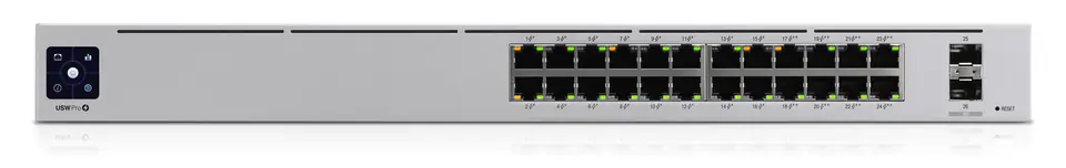 ⁨Ubiquiti Networks UniFi Pro 24-Port PoE Managed L2/L3 Gigabit Ethernet (10/100/1000) Power over Ethernet (PoE) 1U Silver⁩ at Wasserman.eu