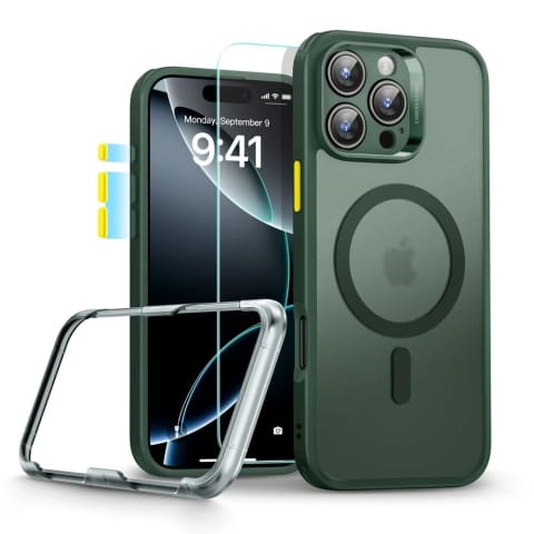 ⁨Etui ESR Classic Pro Set MagSafe iPhone 16 Pro Max Zielony⁩ w sklepie Wasserman.eu