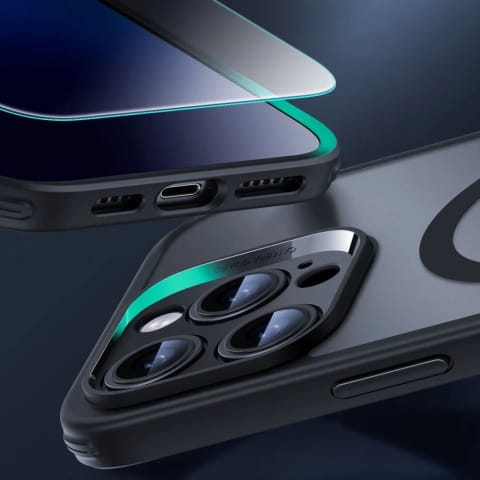 ⁨Etui ESR Classic Pro Set MagSafe iPhone 16 Pro Max Czarny Frosted⁩ w sklepie Wasserman.eu