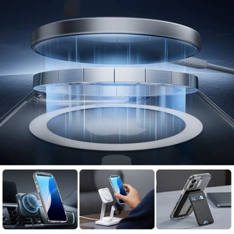 ⁨Etui ESR Classic Pro Set MagSafe iPhone 16 Clear Przezroczyste⁩ w sklepie Wasserman.eu