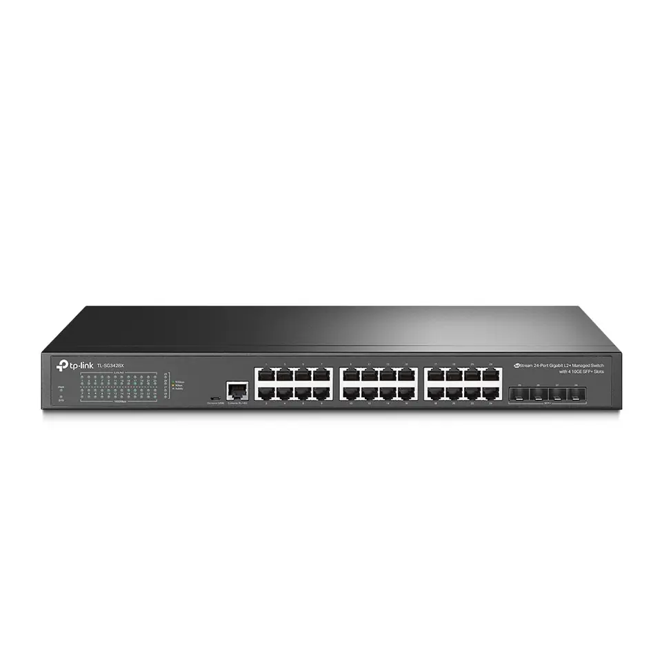 ⁨TP-Link JetStream 24-Port Gigabit L2+ Managed Switch with 4 10GE SFP+ Slots⁩ at Wasserman.eu