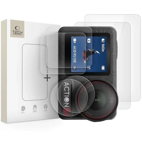 ⁨Szkło Hartowane DJI Osmo Action 5 Pro Tech-Protect Glass Fit+ 2-Set⁩ w sklepie Wasserman.eu