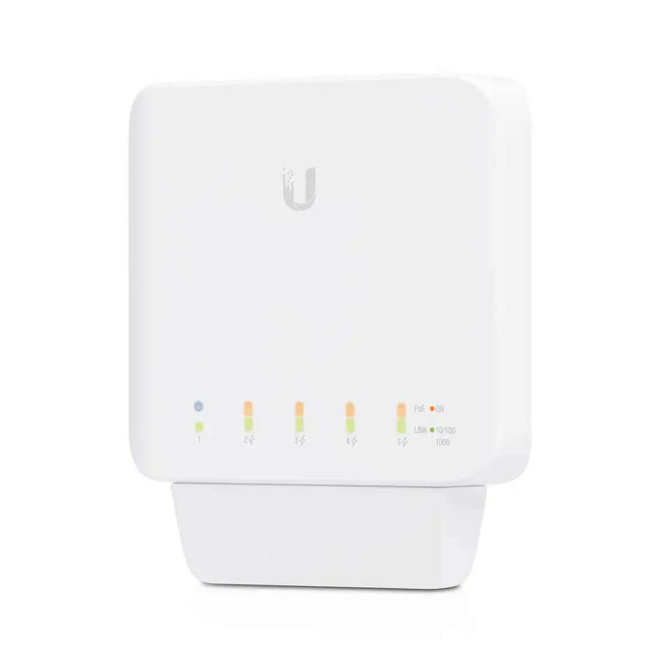 ⁨Ubiquiti USW-FLEX UniFi, 5x RJ45 1000Mb/s, 1x PoE I⁩ w sklepie Wasserman.eu