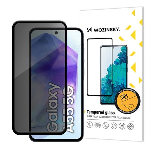 ⁨Szkło hartowane prywatyzujące z filtrem Anti Spy do Samsung Galaxy A16 / A16 5G⁩ w sklepie Wasserman.eu